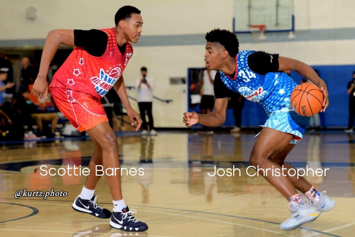 pangos. pangos all american camp. basketball. josh christopher_ scottie barnes