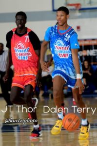 jt thor. dalen terry. basketball. pangos all american camp.